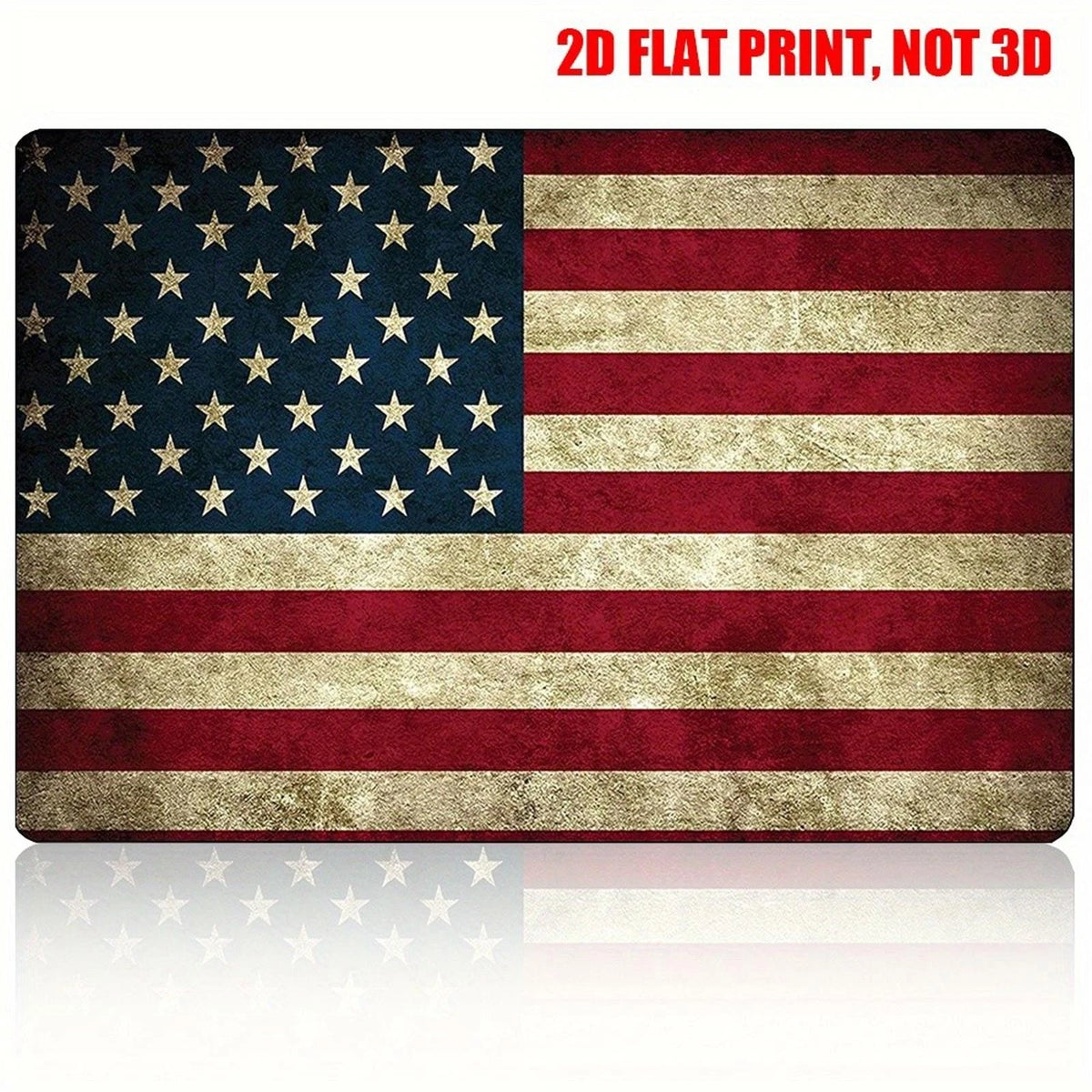 American Flag Tin Vintage Handmade Funny Aluminum Sign — product artwork