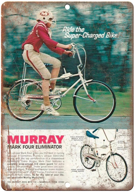 Vintage Bicycle Murray Eliminator Aluminum Sign — product artwork