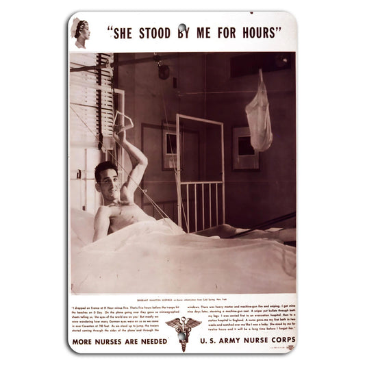 More Nurses Are Needed Army Nurse Corps Vintage Sign — product artwork