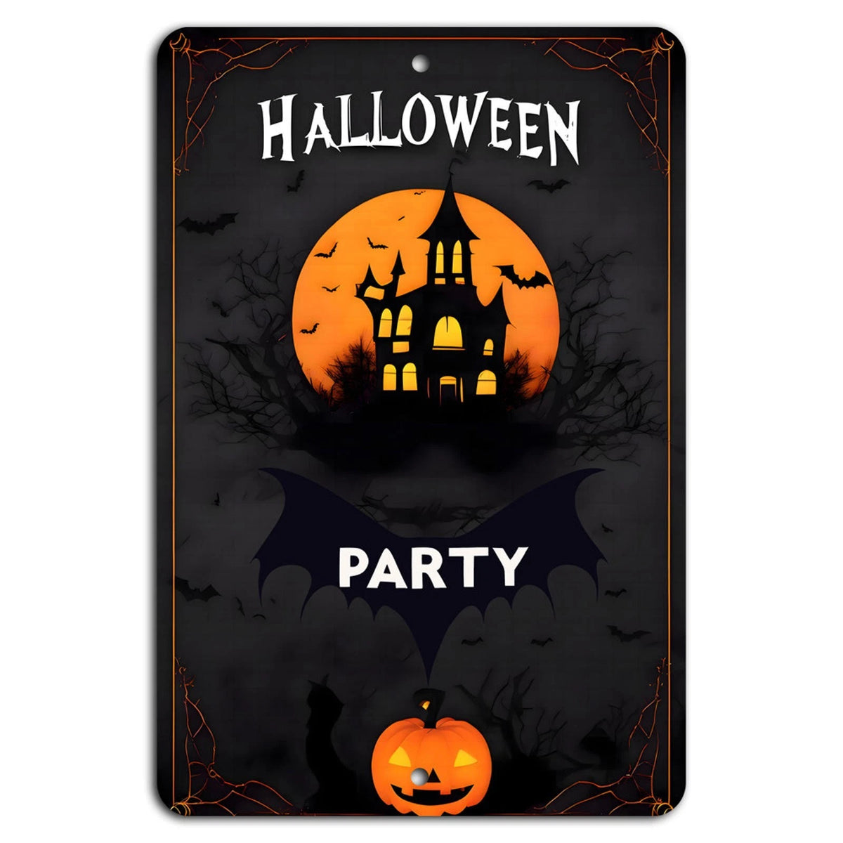Halloween Gothic Vertical Aluminum Sign — product artwork