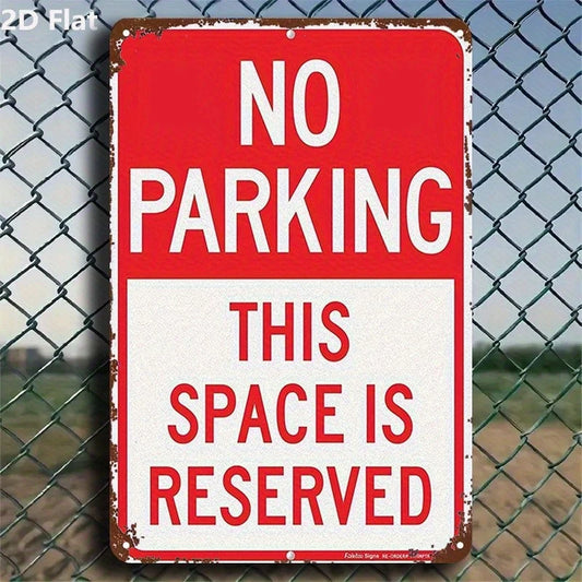 No Parking This Space Is Reserved Sign — product artwork