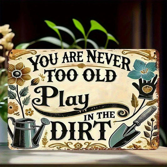 Vintage Victorian Style Funny Aluminum Sign — product artwork