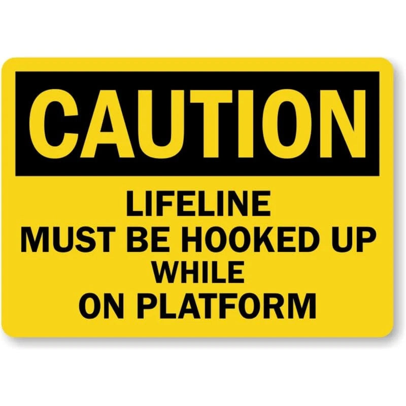 Lifesaving Equipment for Emergency Aluminum Sign — product artwork
