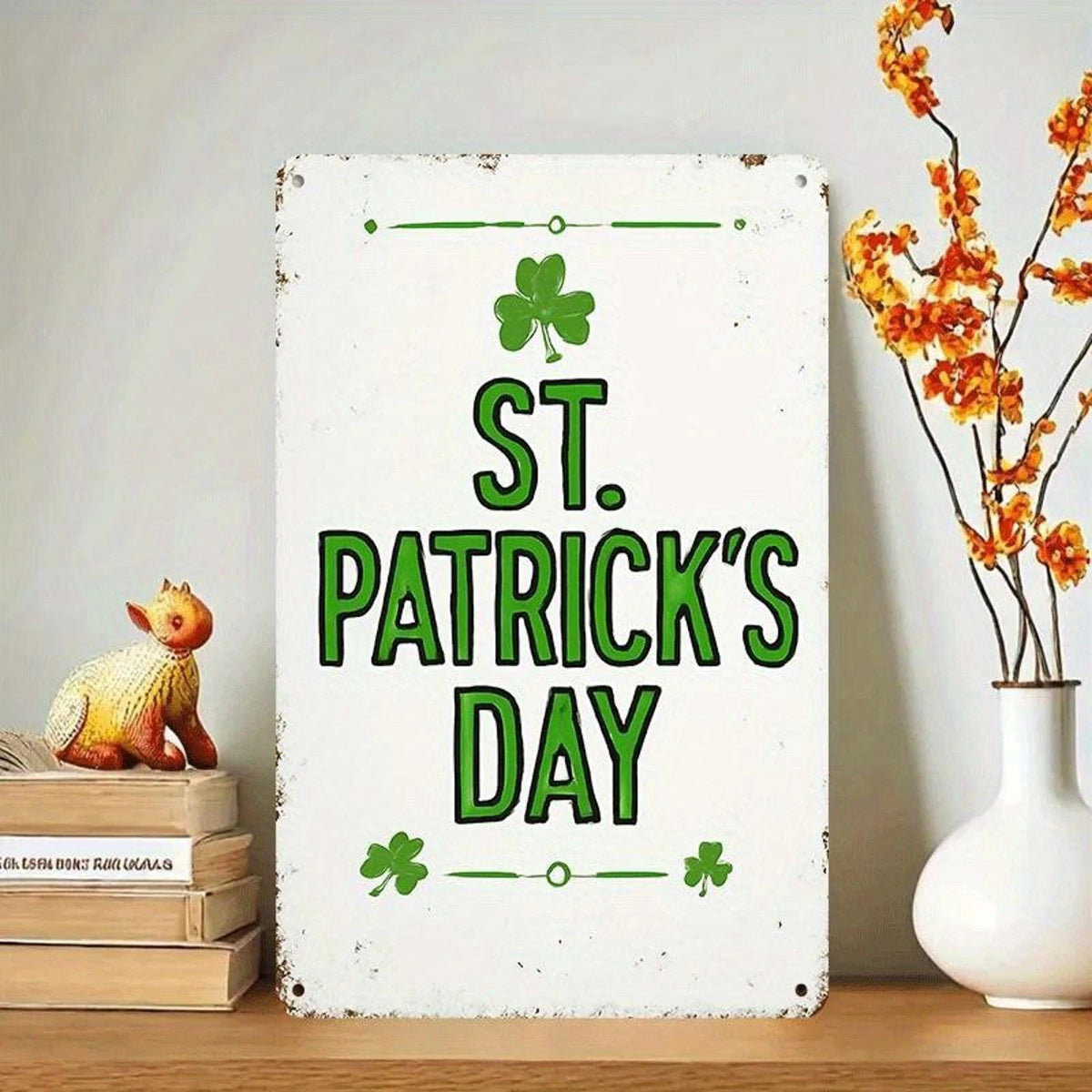 St Patricks Day Funny Shamrock Aluminum Sign — product artwork