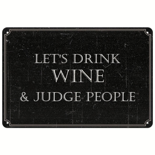 Vintage Staff Only Funny Rustic Aluminum Sign — product artwork