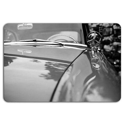 Classic Car Vintage Art Deco Chrome Aluminum Sign — product artwork