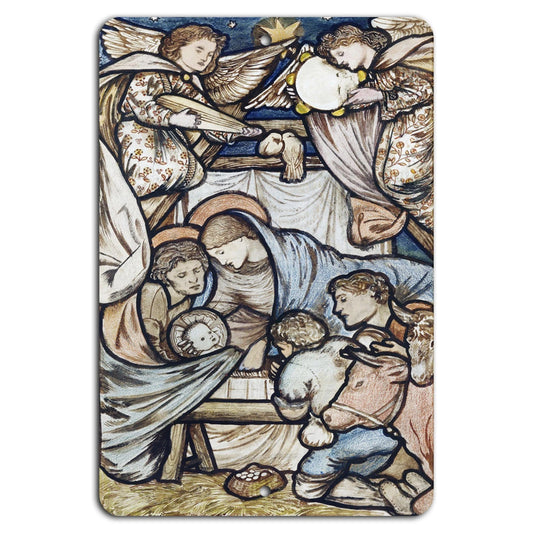 Nativity Scene Vintage Religious Christmas Aluminum Sign — product artwork