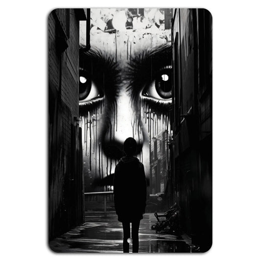 Urban Street Art Abstract Graffiti Aluminum Sign — product artwork