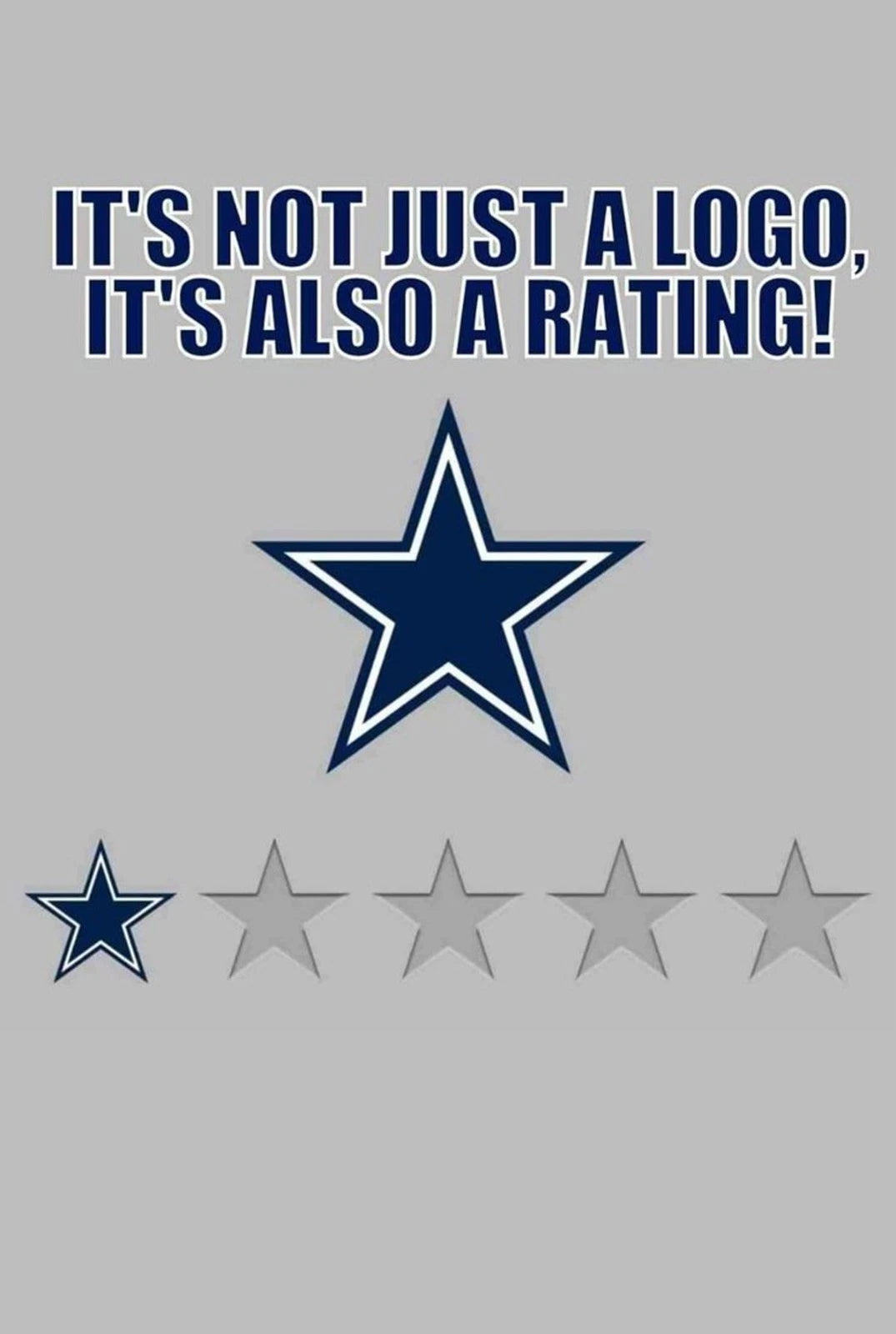 Cowboys Suck Also a Rating Meme Funny Aluminum Sign — product artwork