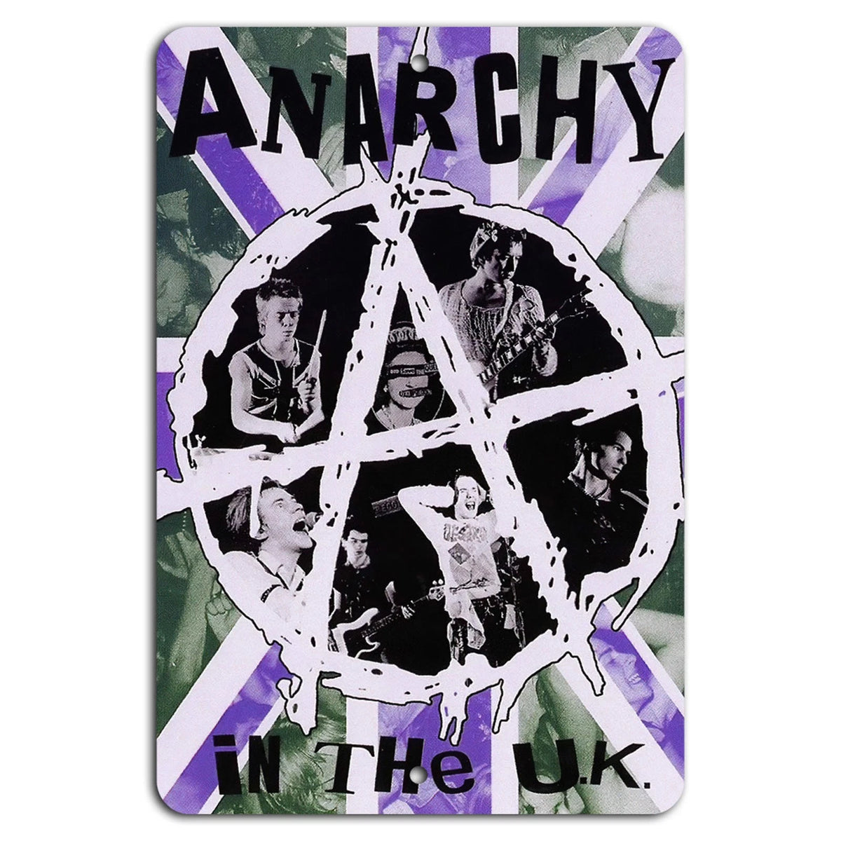 Punk Revolution Decorative Vertical Aluminum Sign — product artwork