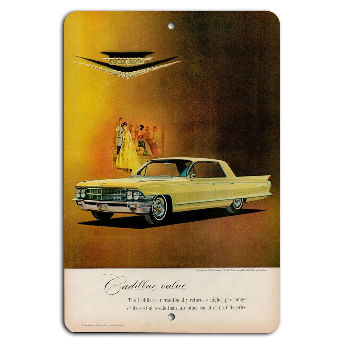 Cadillac Vintage Garage Aluminum Sign — product artwork