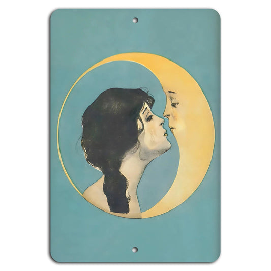 Decorative Moonlit Romance Gothic Aluminum Sign — product artwork