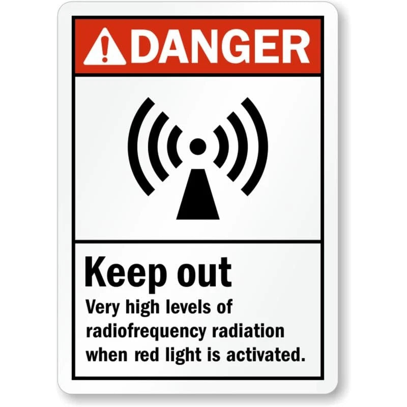Warning Danger Keep Out Aluminum Sign — product artwork