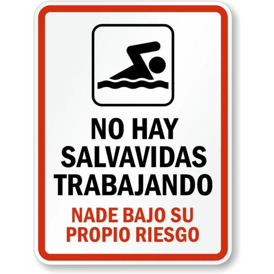Spanish Testing in Progress Aluminum Sign — product artwork