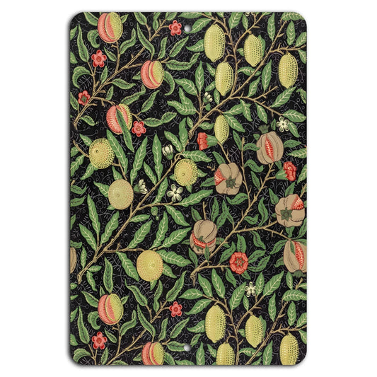 Vintage Botanical Exotic Fruits Aluminum Sign — product artwork