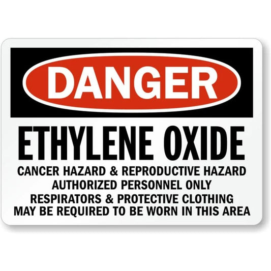 Cancer Hazard Warning Aluminum Sign — product artwork