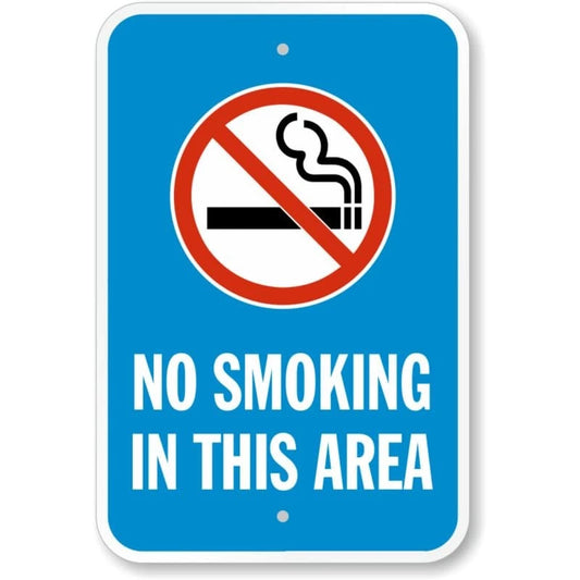 No Smoking Clean Air Aluminum Sign — product artwork