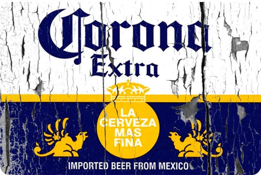 Corona Beer Sticker Tiger Funny Vintage Aluminum Sign — product artwork