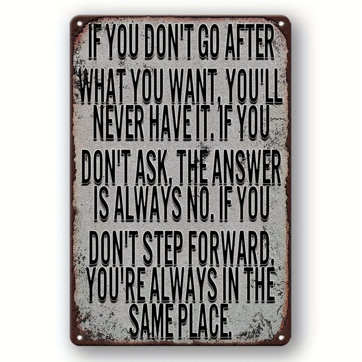 Inspirational Humor Vintage Funny Bar Aluminum Sign — product artwork