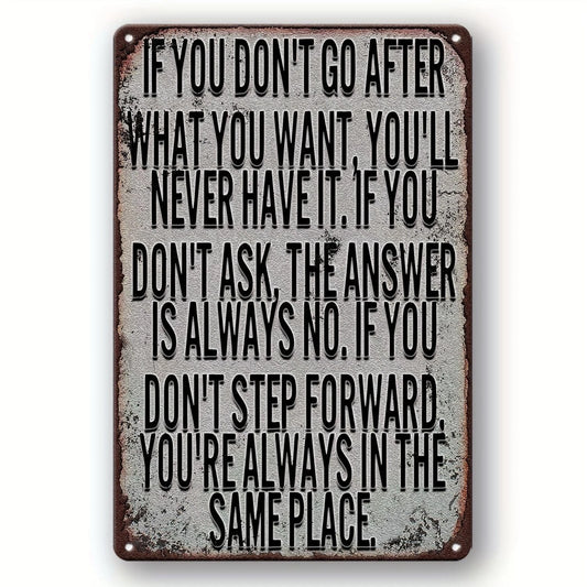 Inspirational Humor Vintage Funny Bar Aluminum Sign — product artwork