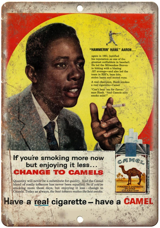 Camel Cigarette Vintage Tobacciana Aluminum Sign — product artwork