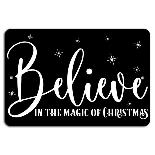 Christmas Magic Horizontal Aluminum Sign — product artwork