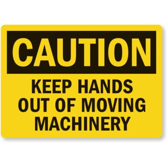 Hands Out Aluminum Sign — product artwork