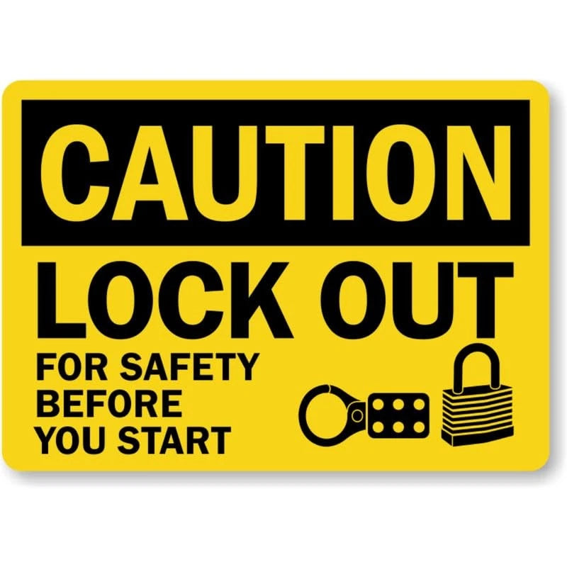 Lockers Storage Campground Park Aluminum Sign — product artwork
