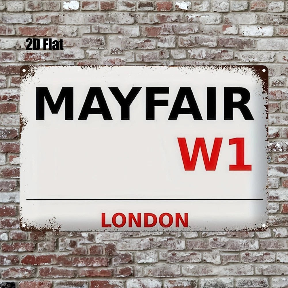 London City Vibrant Colors Aluminum Sign — product artwork