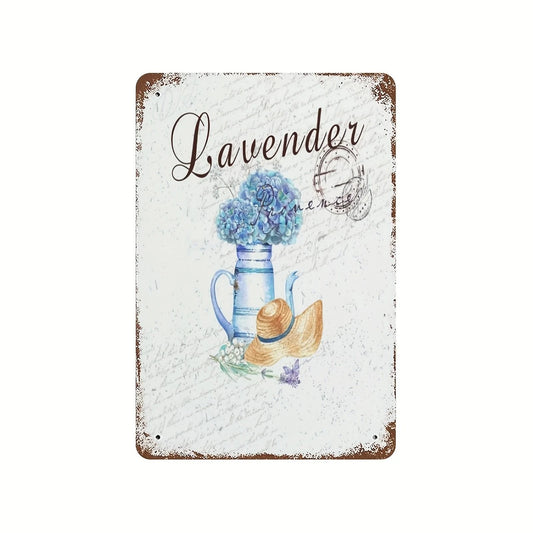 Wall Art 2D Retro Lavender Funny Farmhouse Aluminum Sign — product artwork