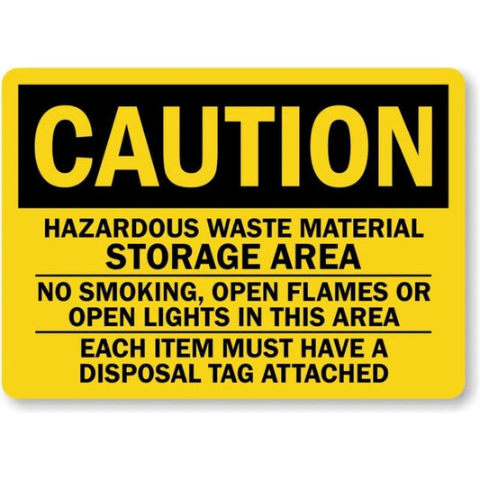 No Smoking Caution Aluminum Sign — product artwork