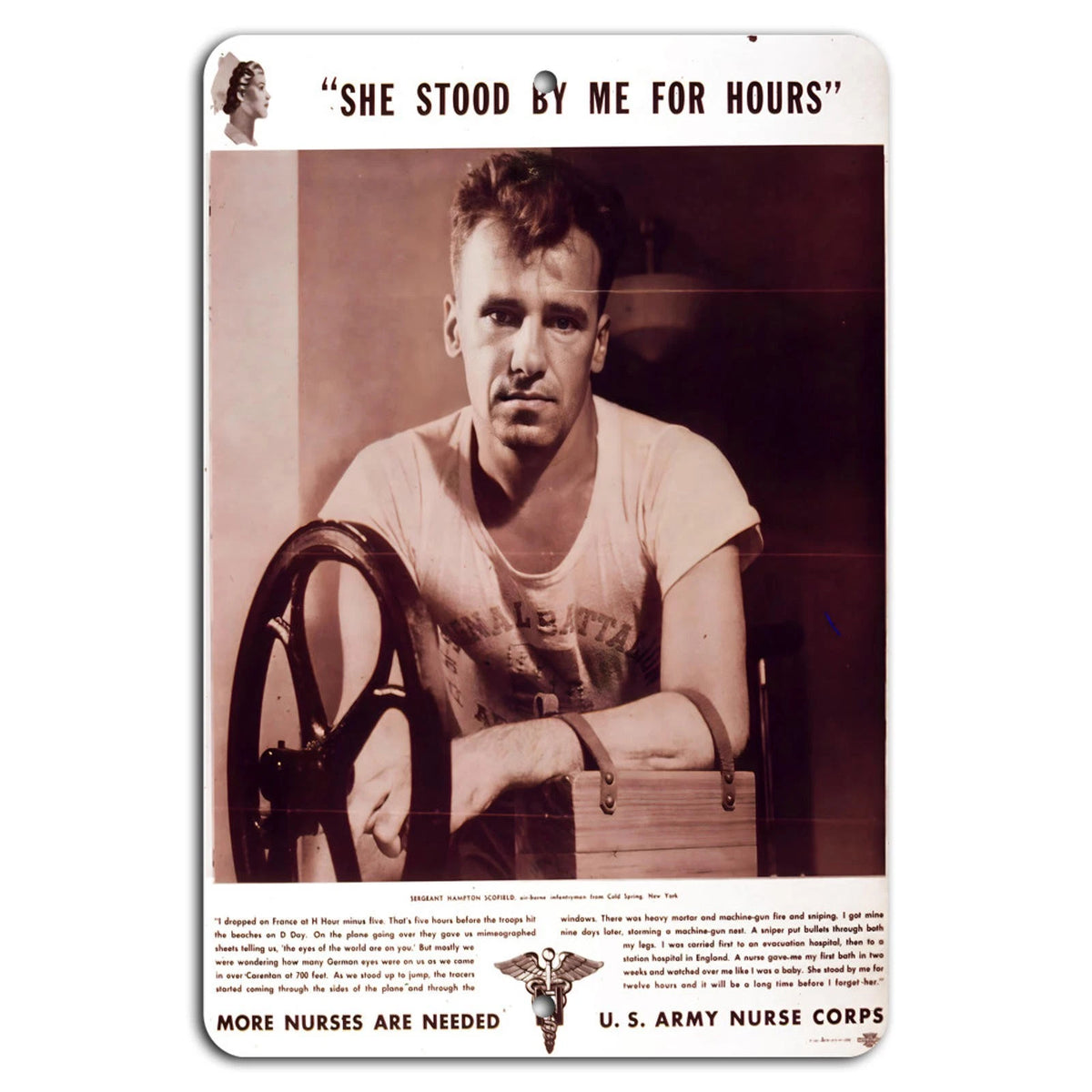 More Nurses Are Needed U.S. Army Nurse Corps Sign — product artwork
