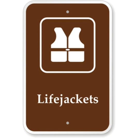 Lifeline Required for Entry Aluminum Sign — product artwork