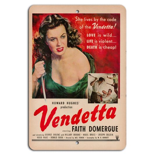 Vintage Drama Handmade Decorative Aluminum Sign — product artwork