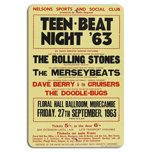 Teen Beat Retro Decorative Aluminum Sign — product artwork