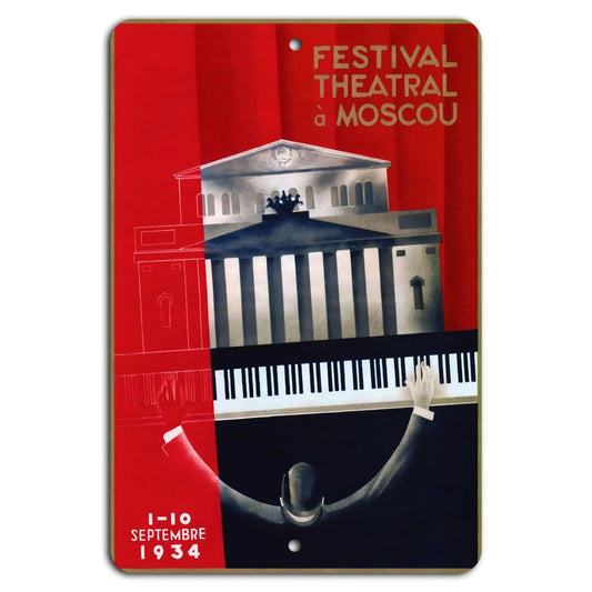 Theatrical Festival Vintage Aluminum Sign — product artwork