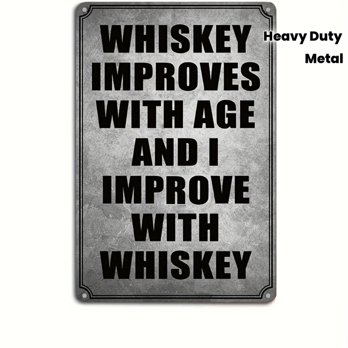 Whiskey Lover Vintage Funny Bar Gift Aluminum Sign — product artwork
