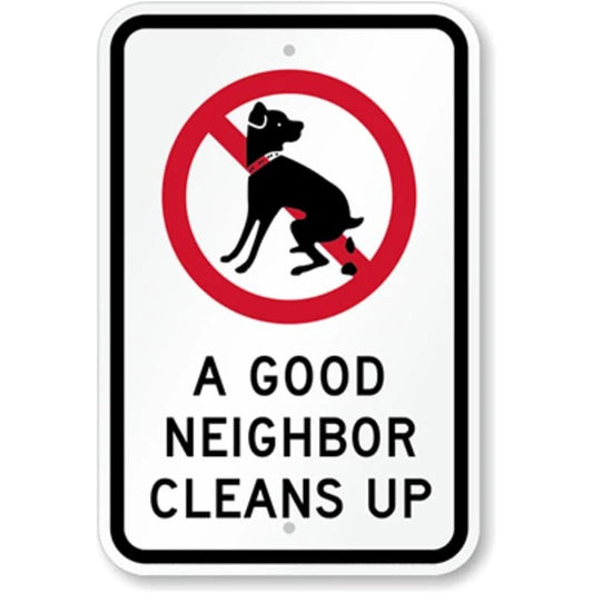 Good Neighbor Cleans Aluminum Sign — product artwork