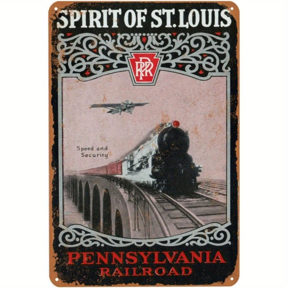 Pennsy Railroad Vintage Retro Funny Aluminum Sign — product artwork