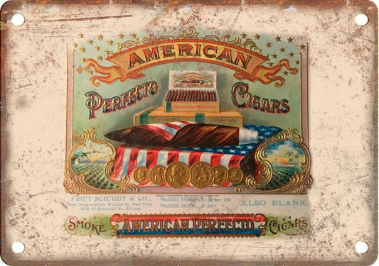 Perfecto Cigar Reproduction Aluminum Sign — product artwork