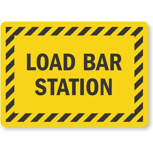 Load Bar Station Truck Signs Aluminum Sign — product artwork