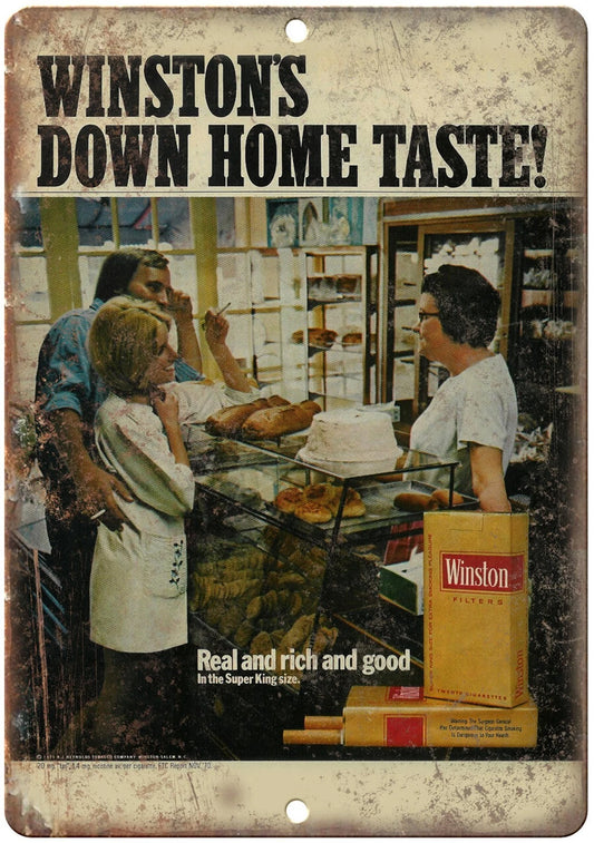 Winston Down Home Taste Cigarette Sign — product artwork