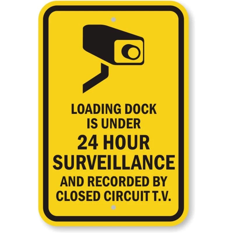 Loading Forklift Rules Aluminum Sign — product artwork