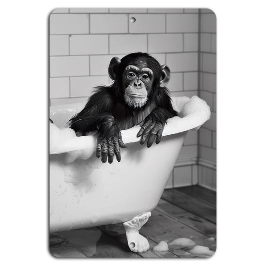 Bathtub Escape Bathroom Aluminum Sign — product artwork