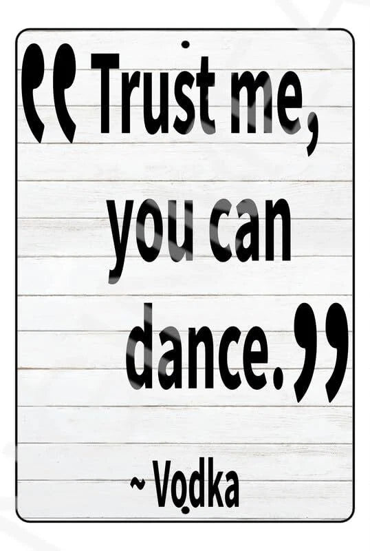 Funny Dance Gift Aluminum Sign — product artwork