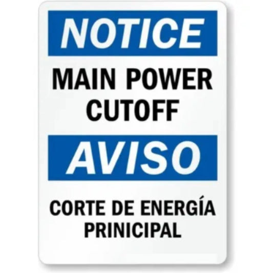 Main Entrance Up Arrow Aluminum Sign — product artwork