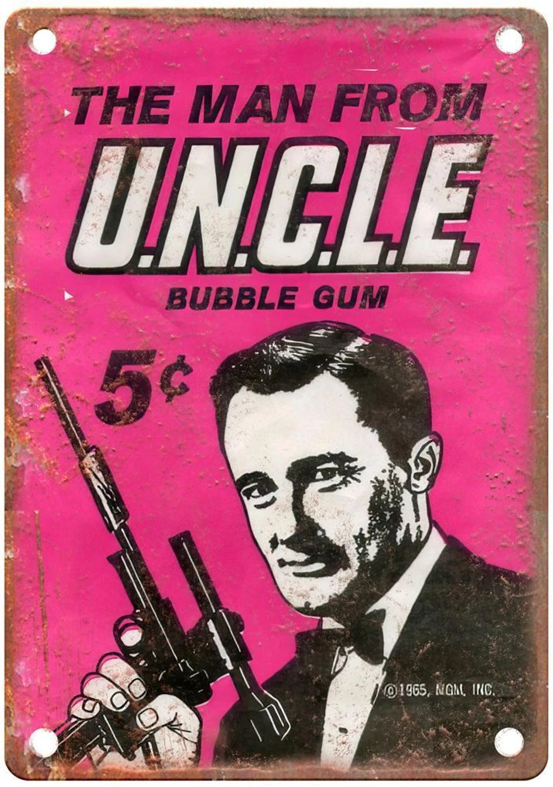 The Man from Uncle Bubble Gum MGM Vintage Sign — product artwork