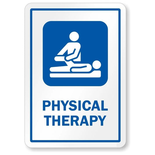 Physical Therapy Hospital Aluminum Sign — product artwork