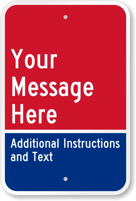 Traffic Use Custom Aluminum Sign — product artwork