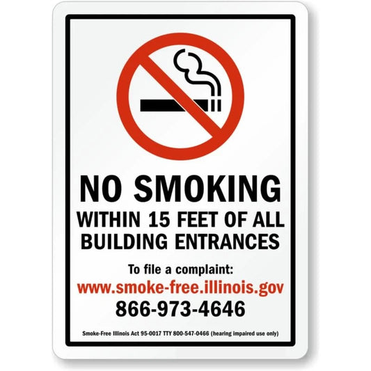 Illinois Private Property Aluminum Sign — product artwork